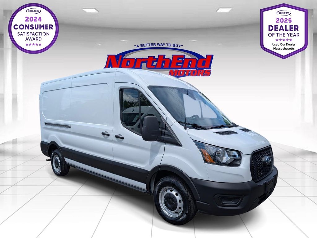 Oxford White 2022 Ford Transit Cargo Van Rear-Wheel Drive