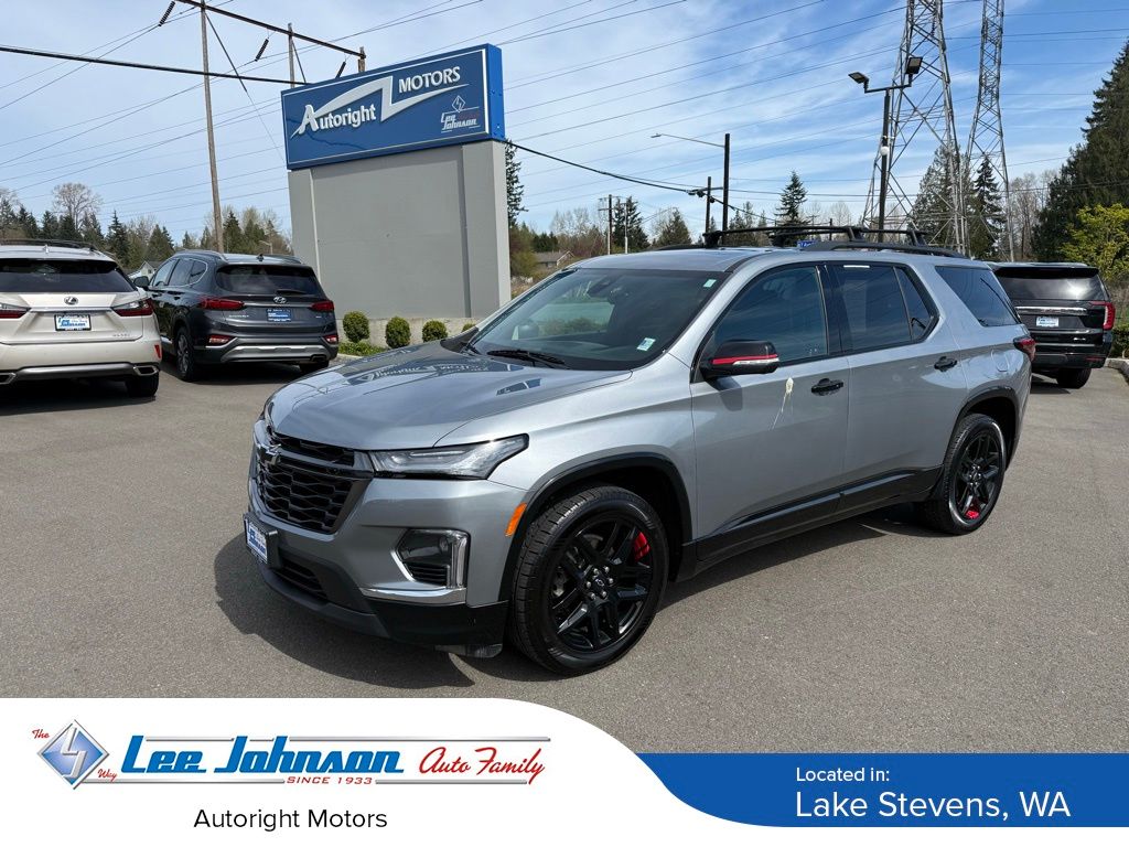Sterling Gray Metallic 2023 Chevrolet Traverse Premier AWD SUV / Crossover Four-Wheel Drive 9-Speed Automatic