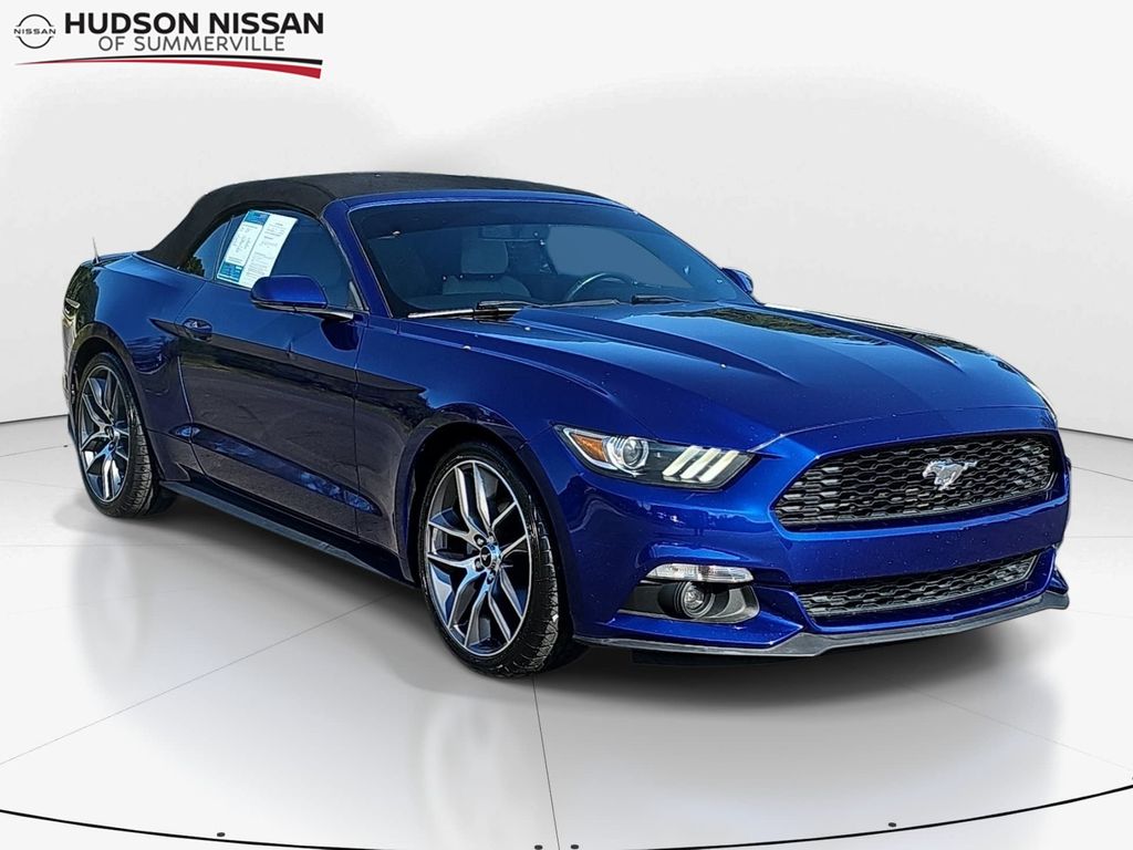 Blue Metallic 2015 Ford Mustang Convertible Rear-Wheel Drive 6-Speed Automatic