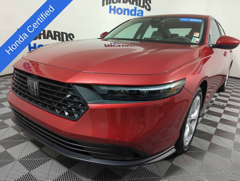 Radiant Red Metallic 2024 Honda Accord Sedan Front-Wheel Drive Continuously Variable Transmission
