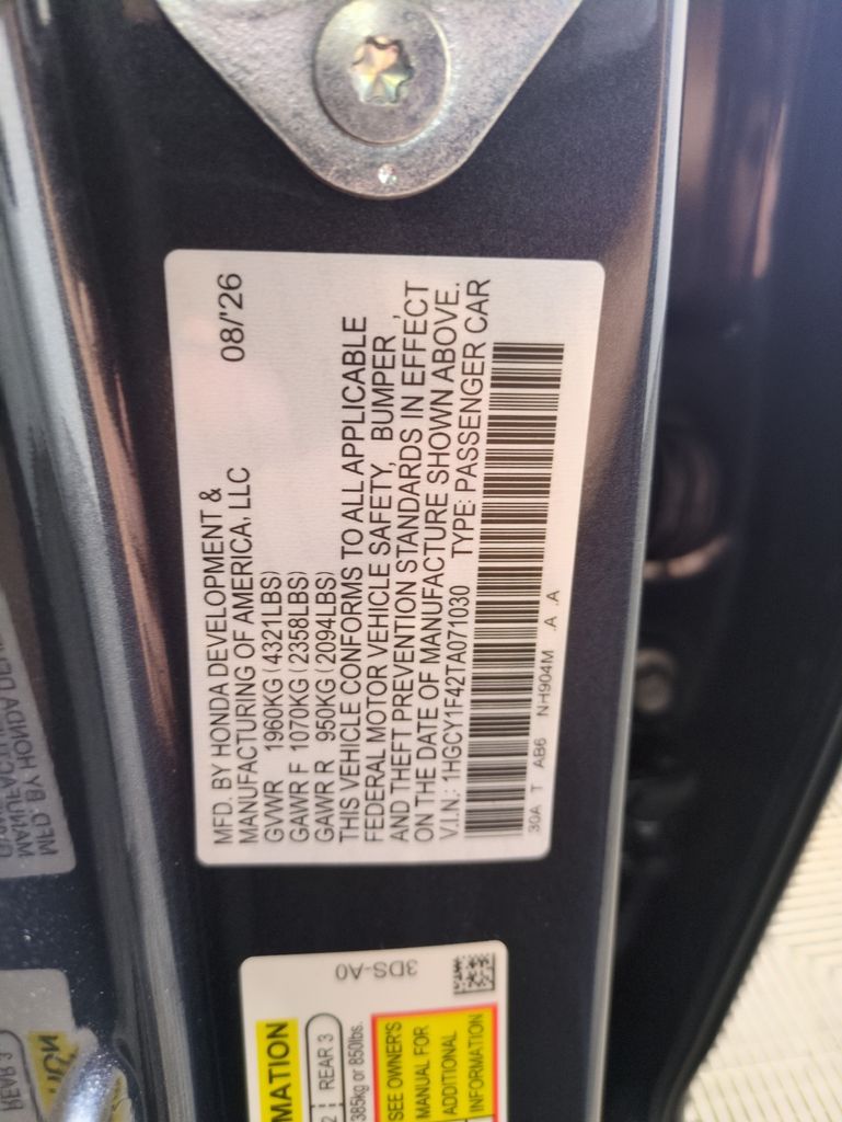 New 2026 Honda Accord SE For Sale in Fort Wayne, IN