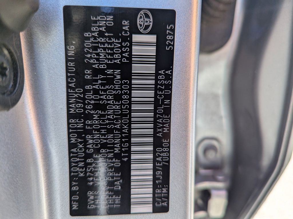 used 2020 Toyota Camry car, priced at $15,791