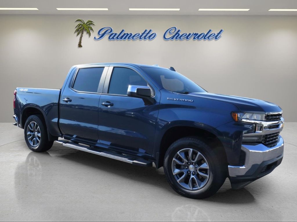 Northsky Blue Metallic 2019 Chevrolet Silverado 1500 Pickup Truck Four-Wheel Drive 8-Speed Automatic