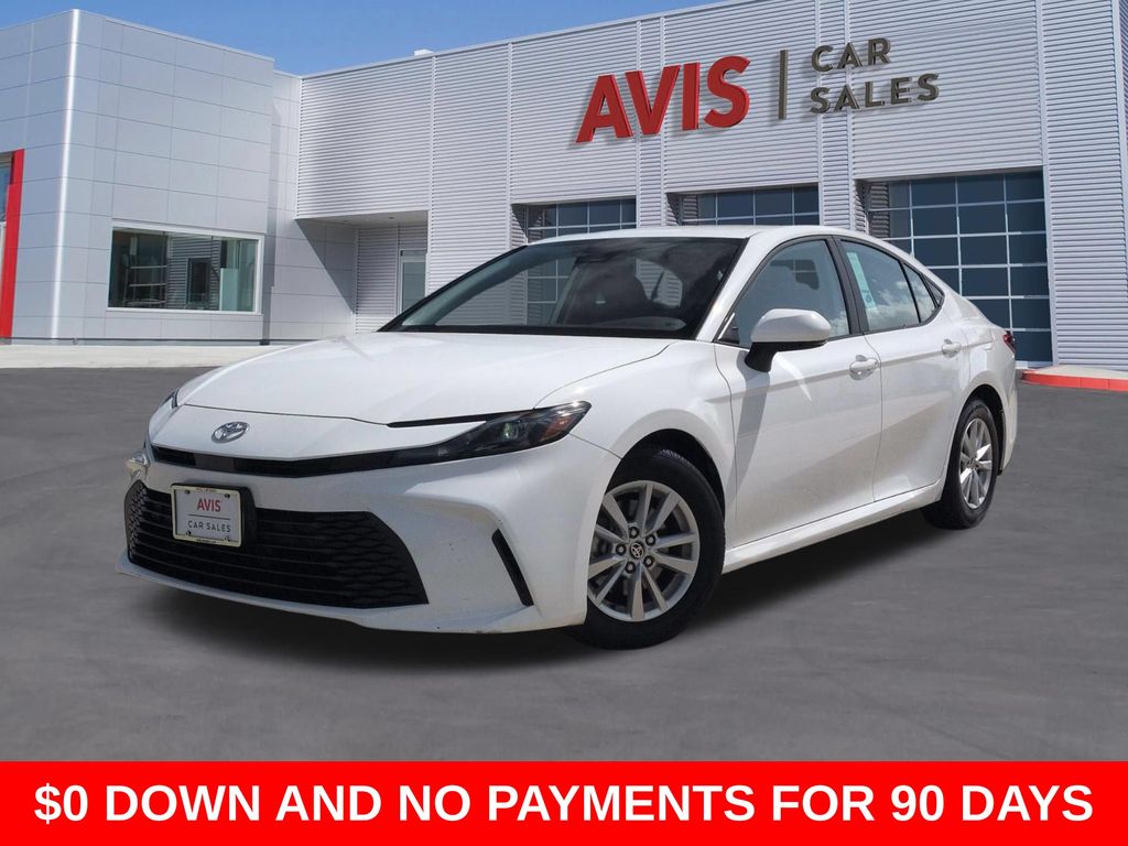 White 2025 Toyota Camry Sedan Front-Wheel Drive Continuously Variable Transmission