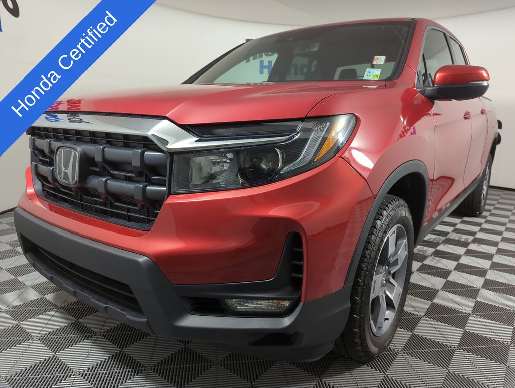 Radiant Red Metallic II 2025 Honda Ridgeline RTL AWD Pickup Truck All-Wheel Drive 9-Speed Automatic