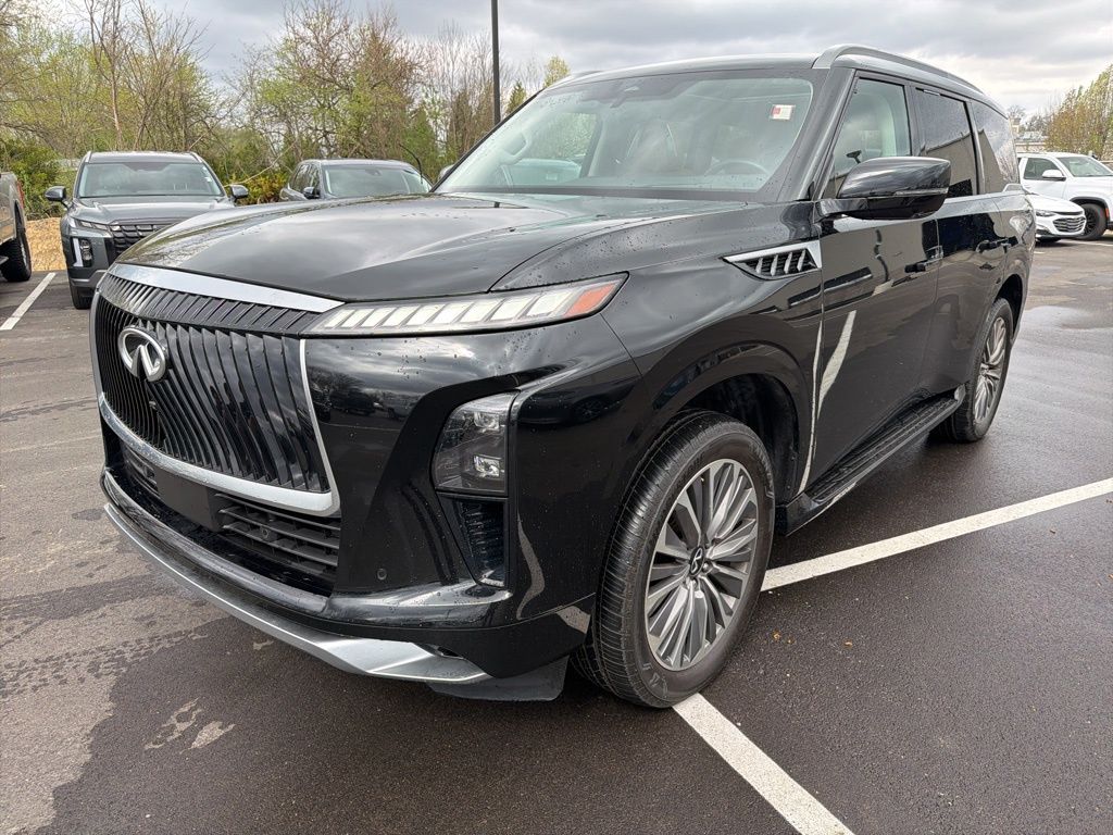 Mineral Black 2025 INFINITI QX80 Sensory 4WD SUV / Crossover All-Wheel Drive 9-Speed Automatic