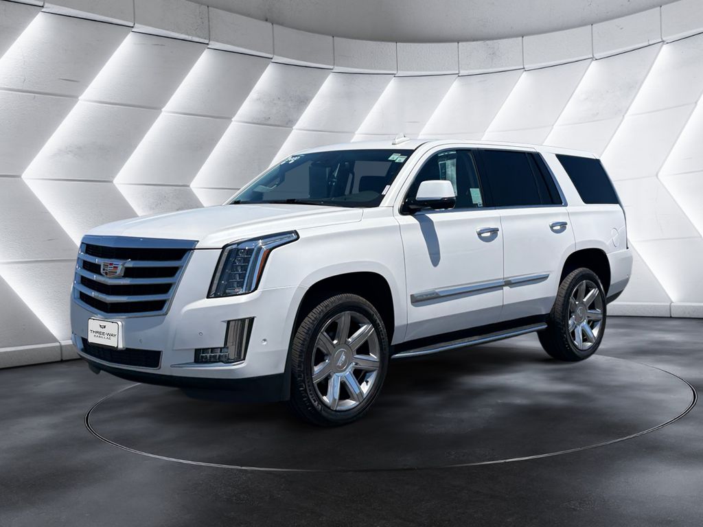 Crystal White Tricoat 2020 Cadillac Escalade Luxury RWD SUV / Crossover Rear-Wheel Drive