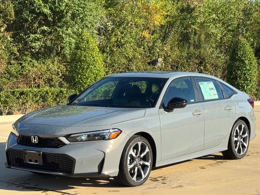2026 Honda Civic Hybrid Sport Touring Gray at Community Honda