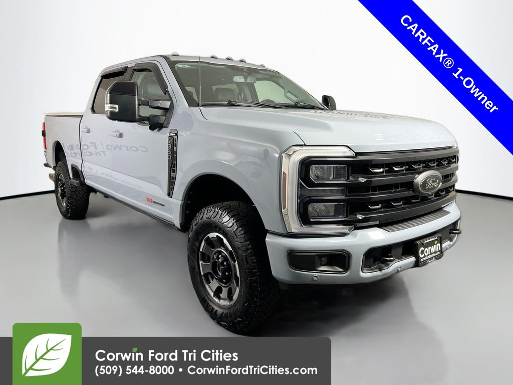 Glacier Gray Metallic TriCoat 2024 Ford F-350 Super Duty Pickup Truck Four-Wheel Drive Automatic