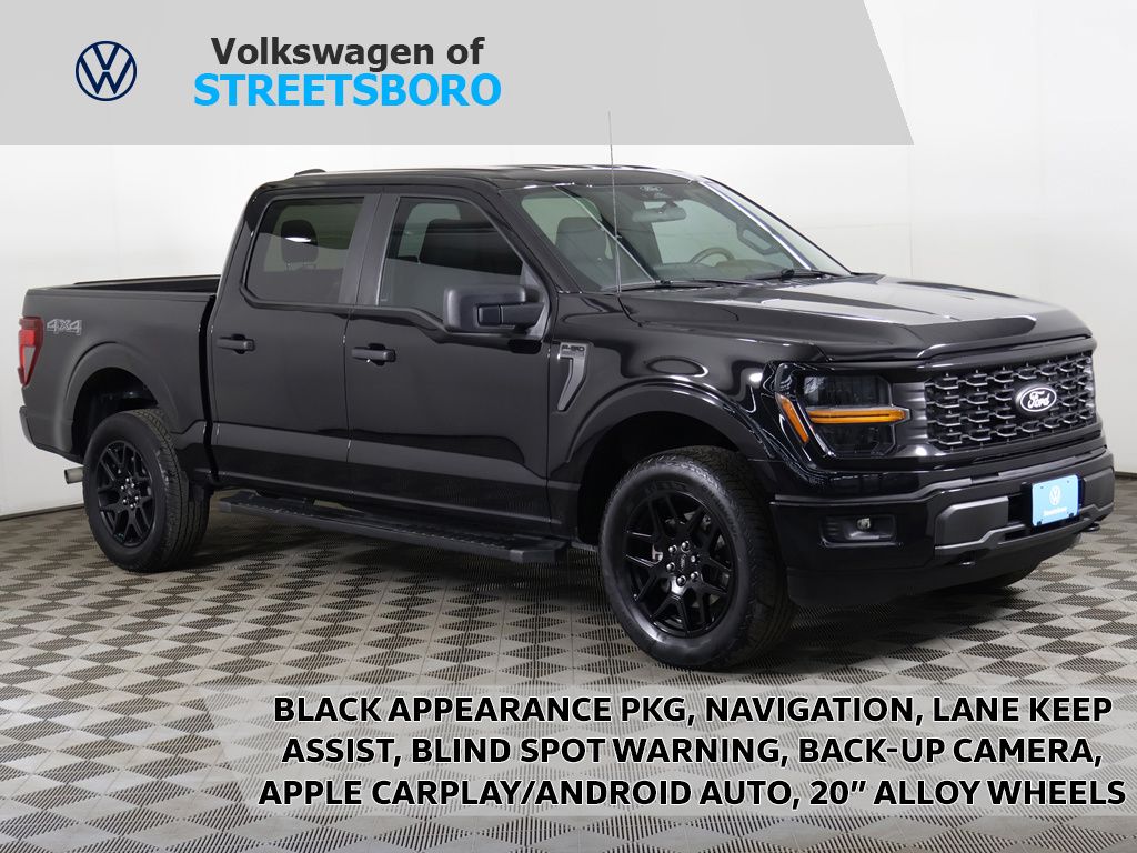 Agate Black Metallic 2024 Ford F-150 Pickup Truck Four-Wheel Drive Automatic