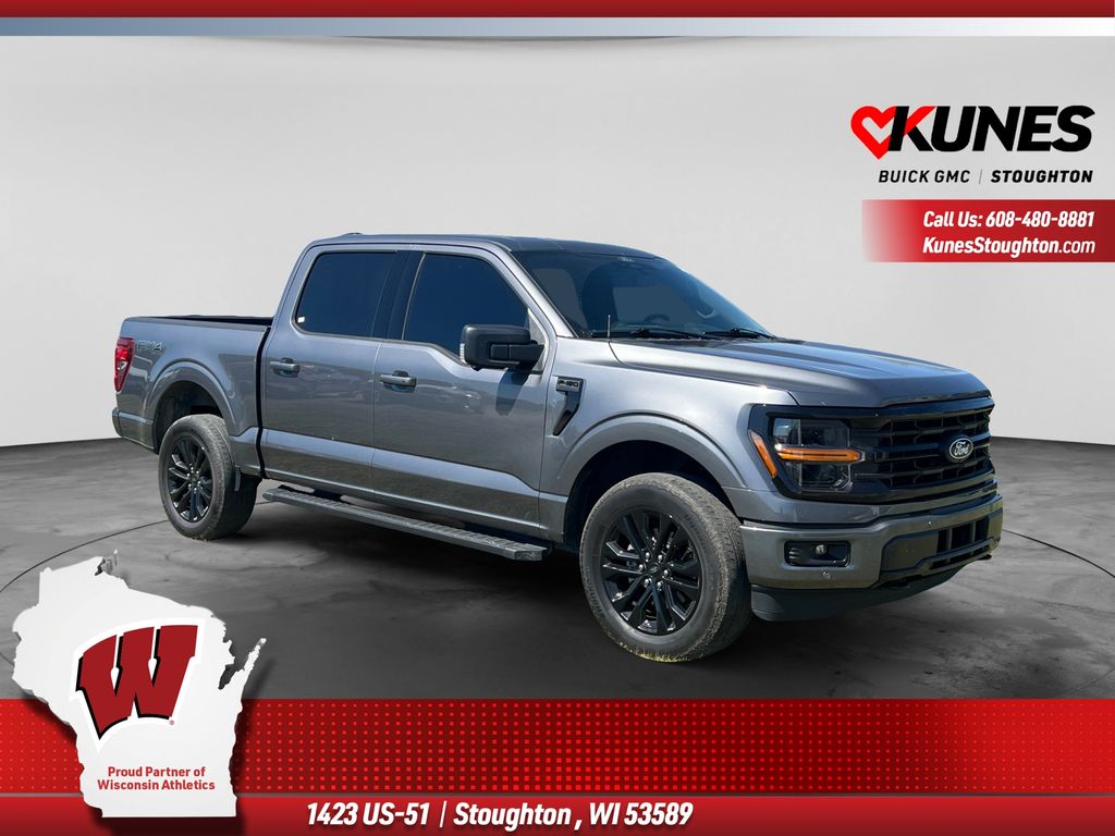 Gray Metallic 2024 Ford F-150 Pickup Truck Four-Wheel Drive Automatic