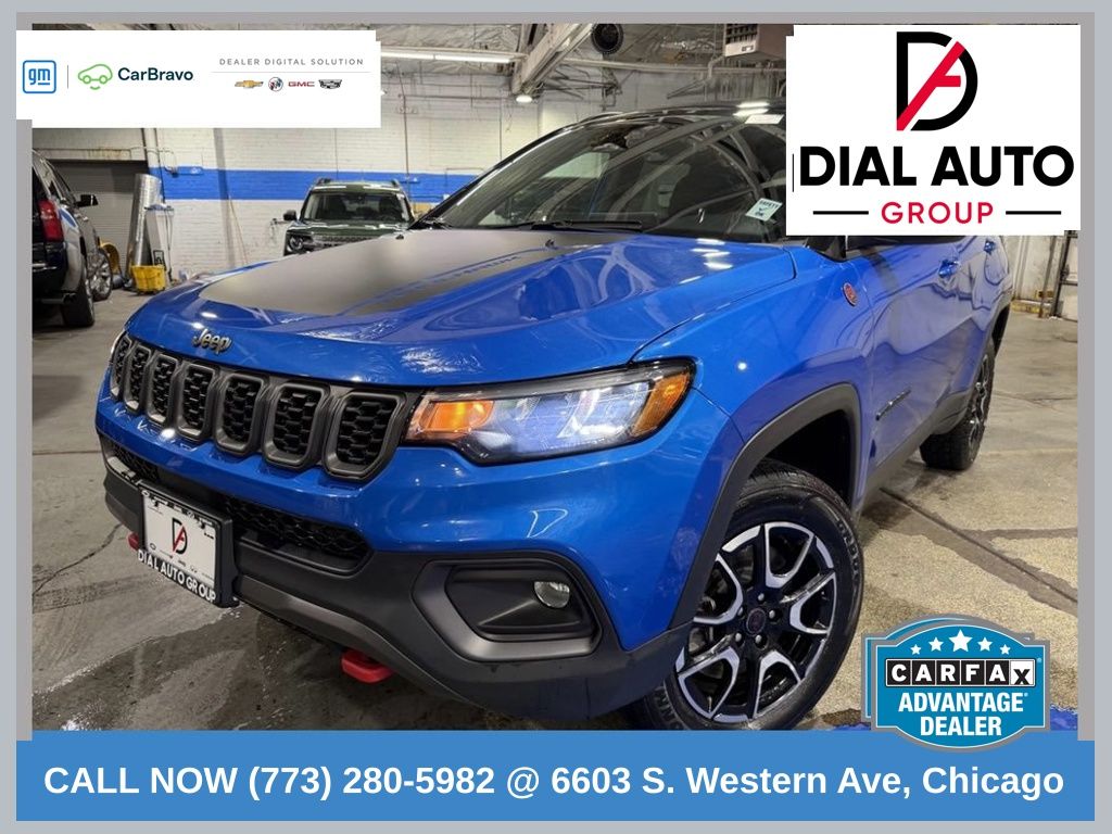 Hydro Blue Pearlcoat 2025 Jeep Compass SUV / Crossover Four-Wheel Drive 8-Speed Automatic
