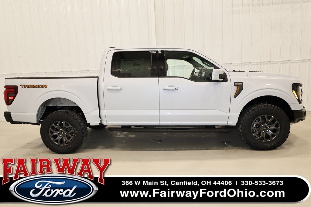 Space White Metallic 2025 Ford F-150 Tremor SuperCrew 4WD Pickup Truck Four-Wheel Drive Automatic