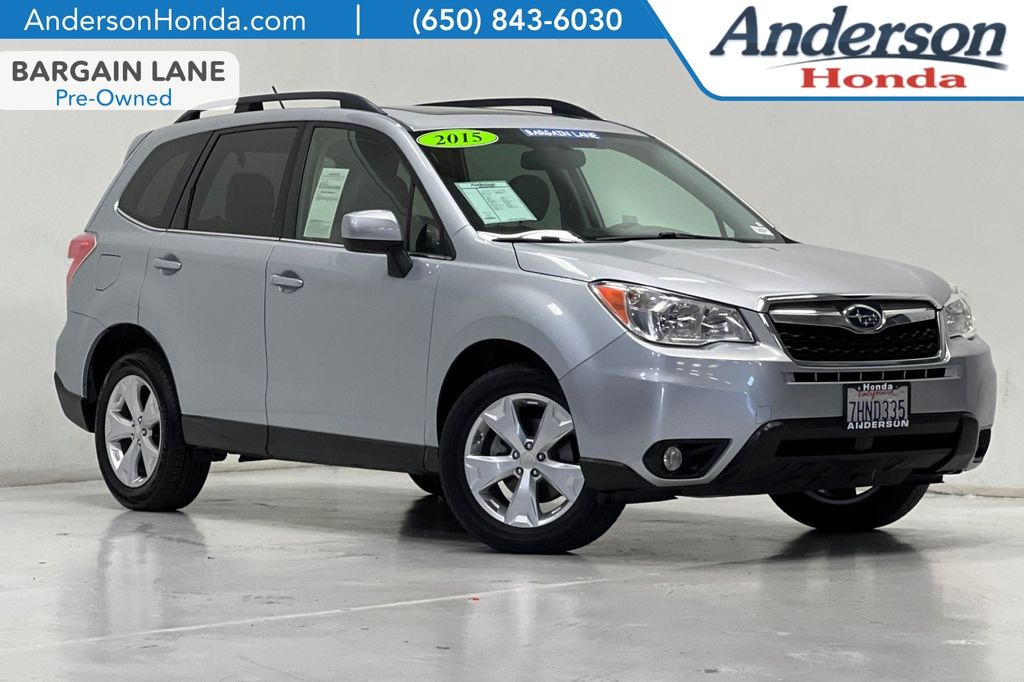 Ice Silver Metallic 2015 Subaru Forester SUV / Crossover All-Wheel Drive Continuously Variable Transmission
