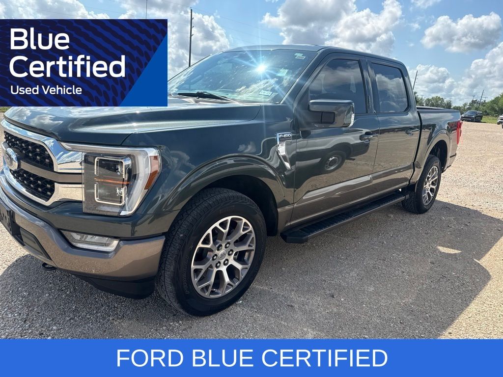 Green 2021 Ford F-150 Pickup Truck Four-Wheel Drive Automatic