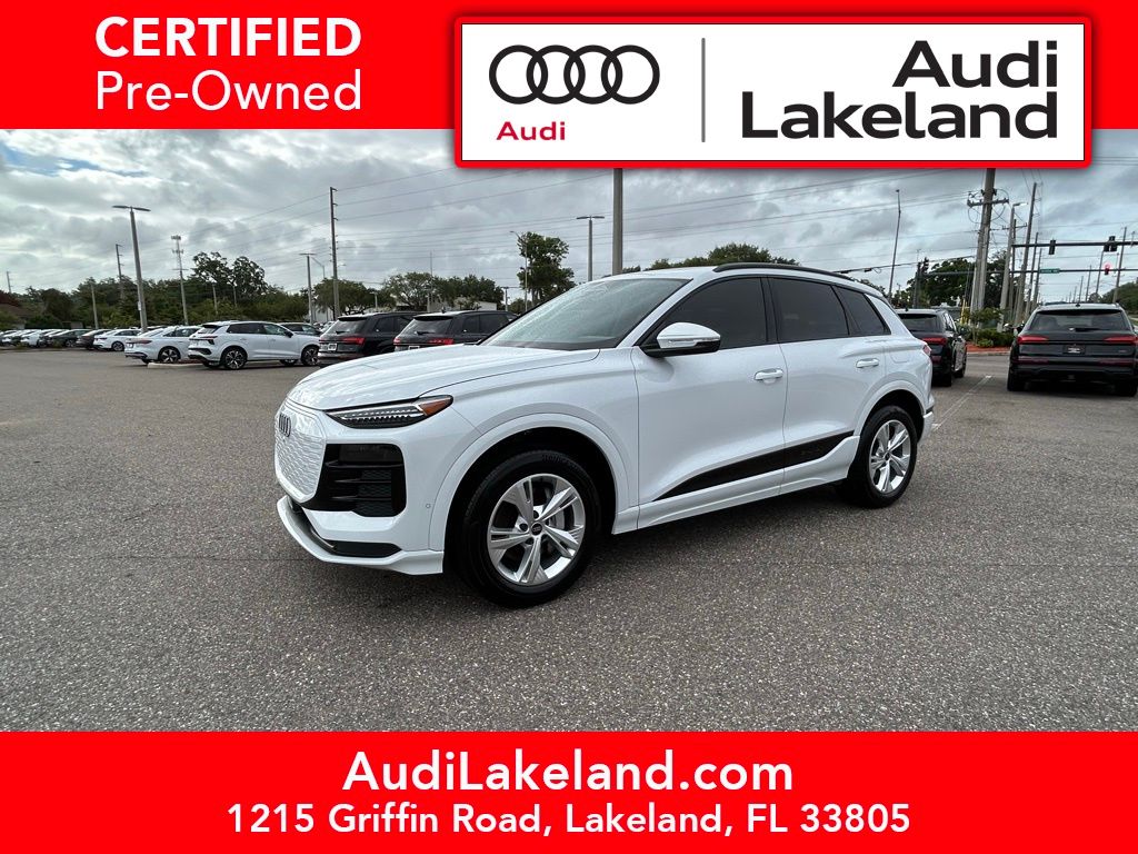 Glacier White Metallic 2025 Audi Q6 e-tron Premium Plus RWD SUV / Crossover Rear-Wheel Drive Automatic