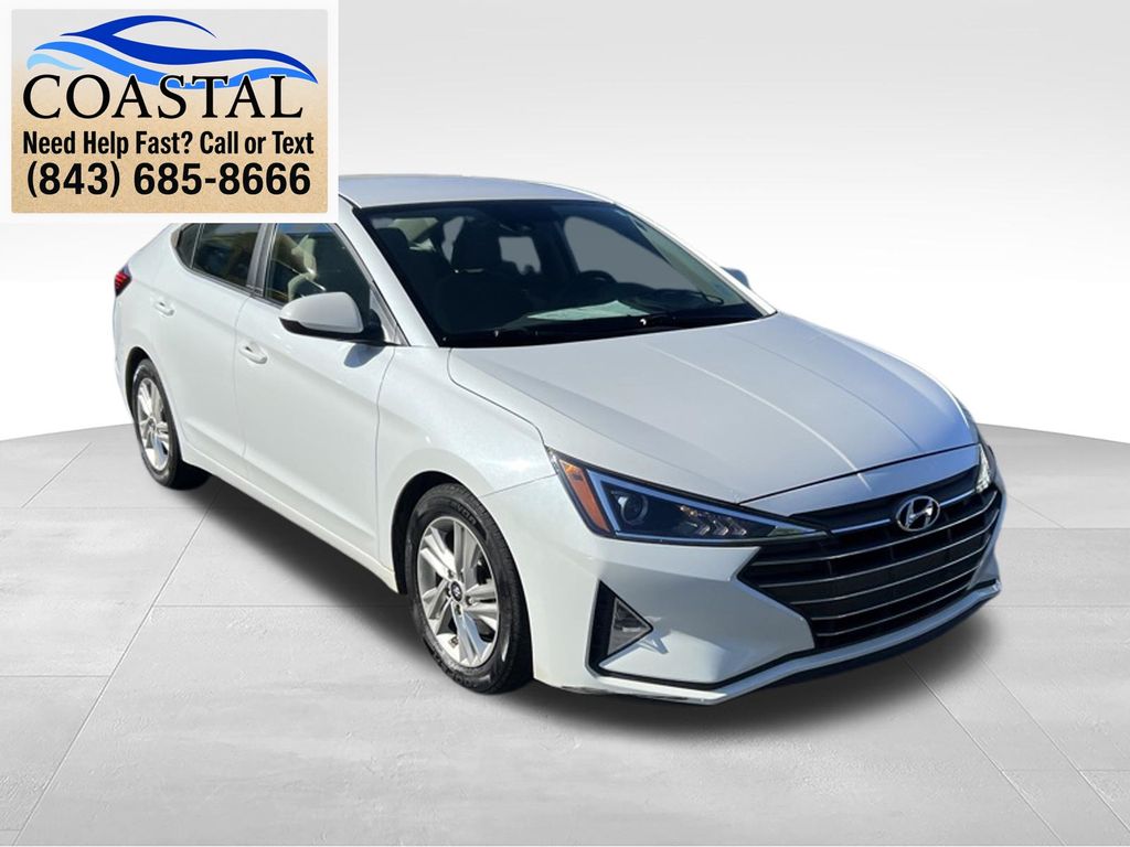 2020 Hyundai Elantra SEL White at Stokes Honda North