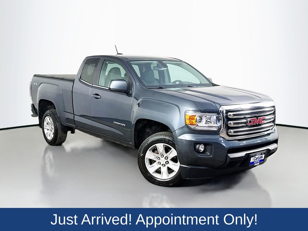 Cyber Gray Metallic 2017 GMC Canyon Pickup Truck Four-Wheel Drive 8-Speed Automatic