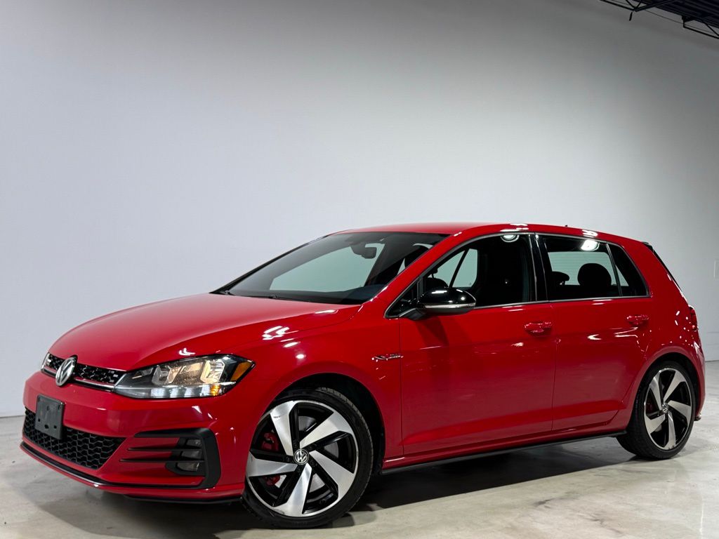 Red 2021 Volkswagen Golf GTI Hatchback 6-Speed Manual