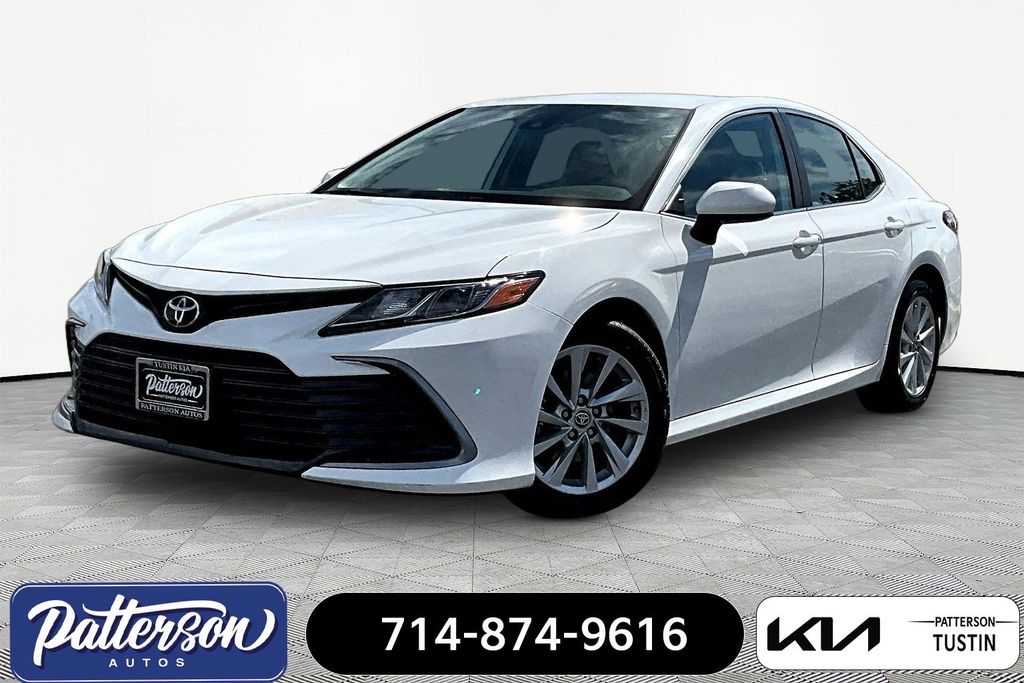 Super White 2021 Toyota Camry LE FWD Sedan Front-Wheel Drive 8-Speed Automatic