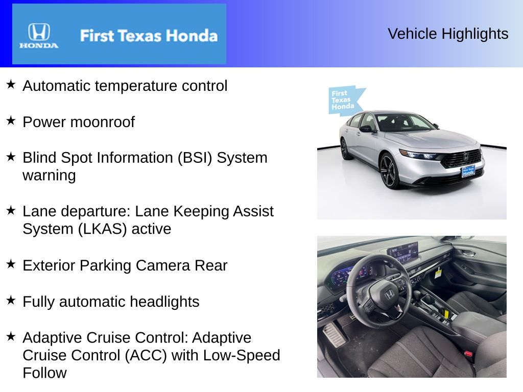 Used Car 2025 Honda Accord Hybrid  Sport For Sale Under $30,000 In Austin, Texas