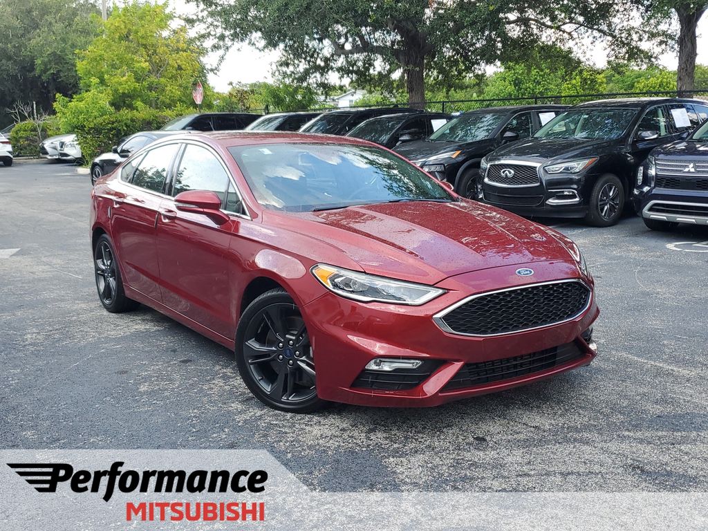Ruby Red Metallic 2017 Ford Fusion Sedan All-Wheel Drive 6-Speed Automatic