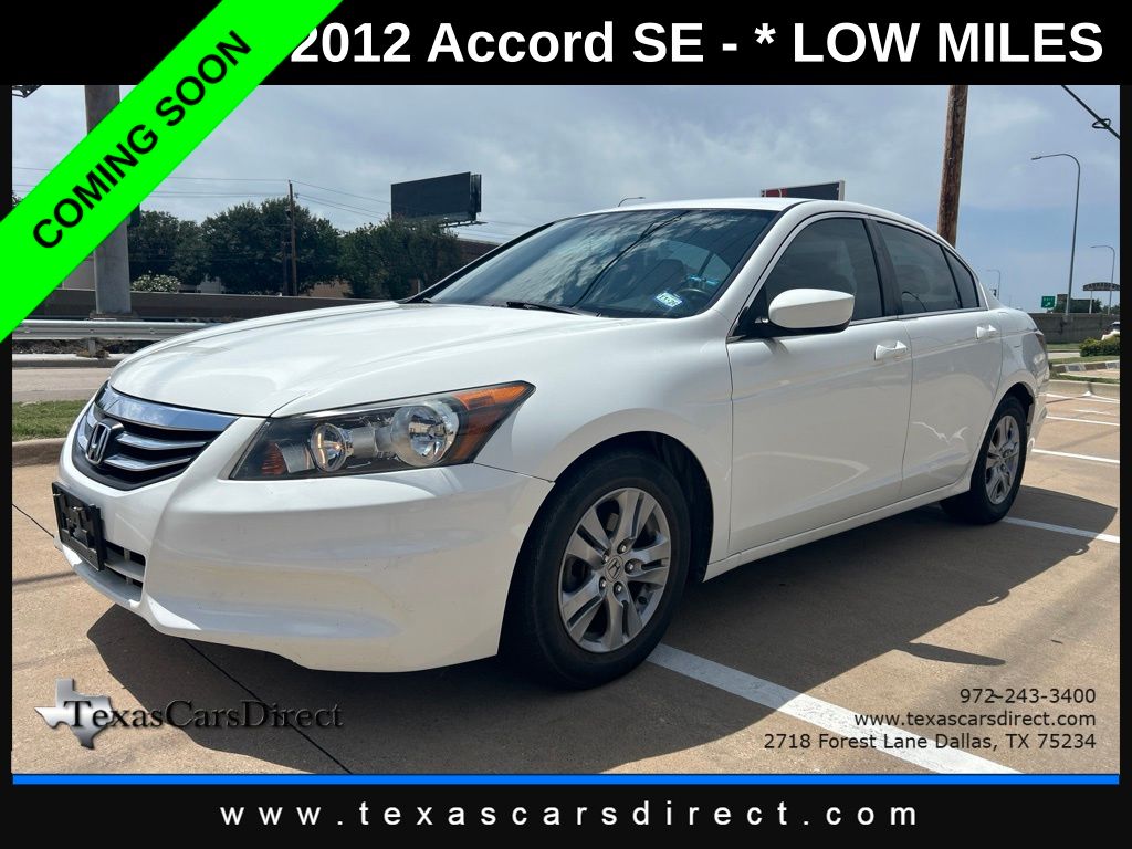 Taffeta White 2012 Honda Accord Sedan Front-Wheel Drive 5-Speed Automatic Overdrive