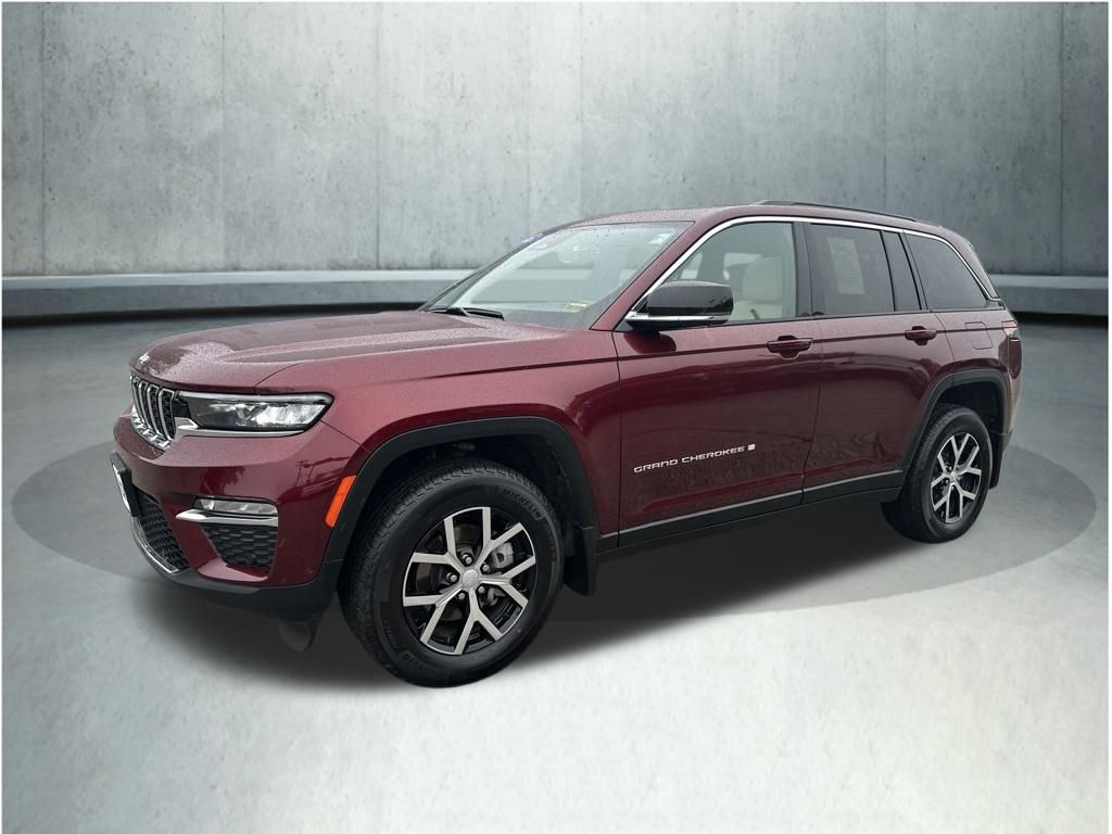 Velvet Red Pearlcoat 2025 Jeep Grand Cherokee SUV / Crossover Four-Wheel Drive 8-Speed Automatic