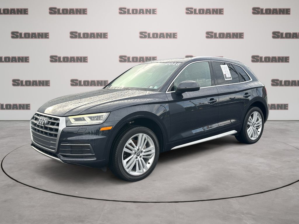 Moonlight Blue Metallic 2018 Audi Q5 SUV / Crossover All-Wheel Drive 7-Speed Automatic