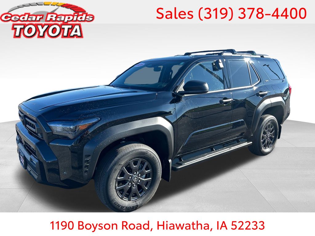 Black 2025 Toyota 4Runner SR5 4WD SUV / Crossover Four-Wheel Drive 8-Speed Automatic