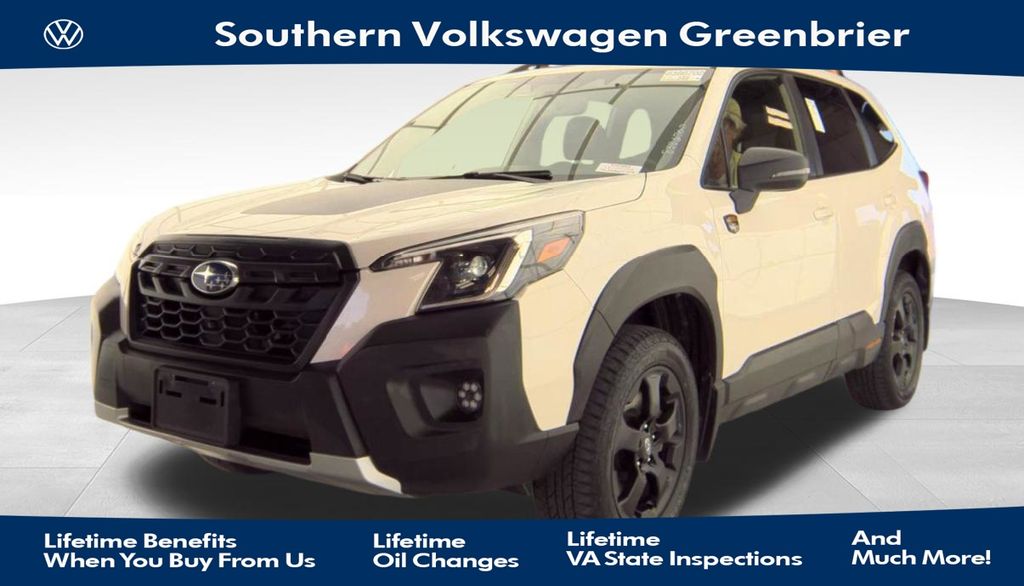 Crystal White Pearl 2023 Subaru Forester SUV / Crossover All-Wheel Drive Continuously Variable Transmission