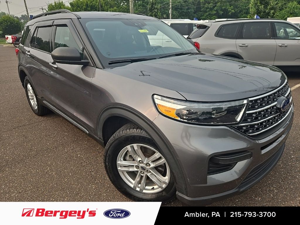 Gray Metallic 2021 Ford Explorer SUV / Crossover All-Wheel Drive Automatic