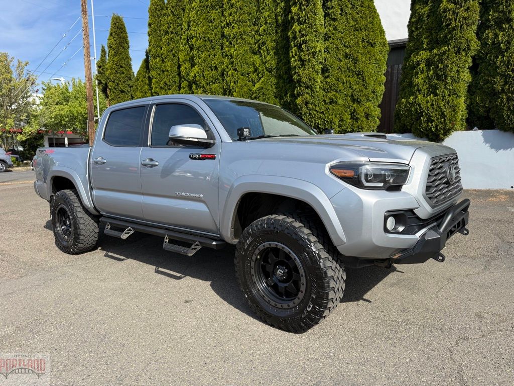 Silver Sky Metallic 2020 Toyota Tacoma TRD Sport Double Cab 4WD Pickup Truck Four-Wheel Drive 6-Speed Automatic