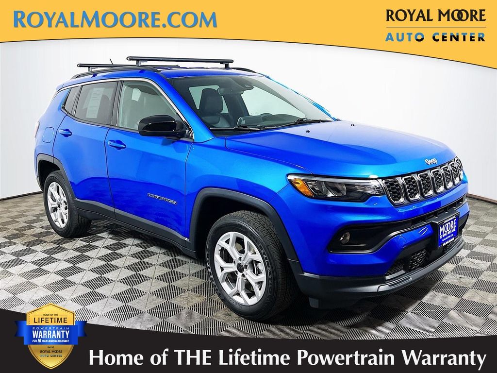 Hydro Blue Pearlcoat 2025 Jeep Compass Latitude 4WD SUV / Crossover Four-Wheel Drive 8-Speed Automatic