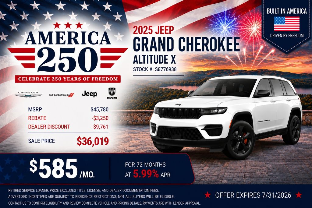 New Car 2025 Jeep Grand Cherokee  For Sale Under $50,000 In Austin, Texas