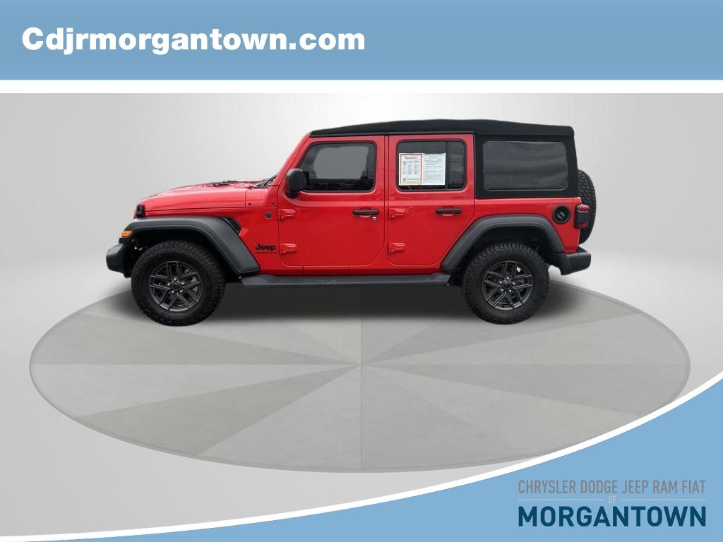 Firecracker Red Clearcoat 2024 Jeep Wrangler Sport S 4-Door 4WD SUV / Crossover Four-Wheel Drive 8-Speed Automatic