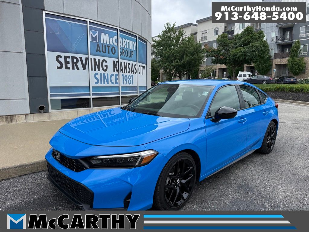 Boost Blue Pearl 2025 Honda Civic Hatchback Hatchback Front-Wheel Drive Continuously Variable Transmission