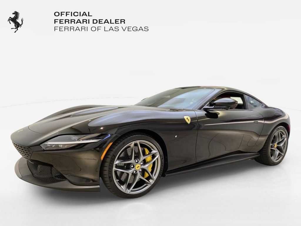 Nero 2024 Ferrari Roma Coupe Rear-Wheel Drive 8-Speed Manual
