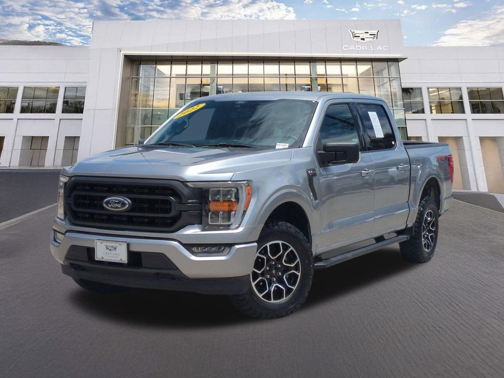 Iconic Silver Metallic 2022 Ford F-150 Pickup Truck Four-Wheel Drive Automatic
