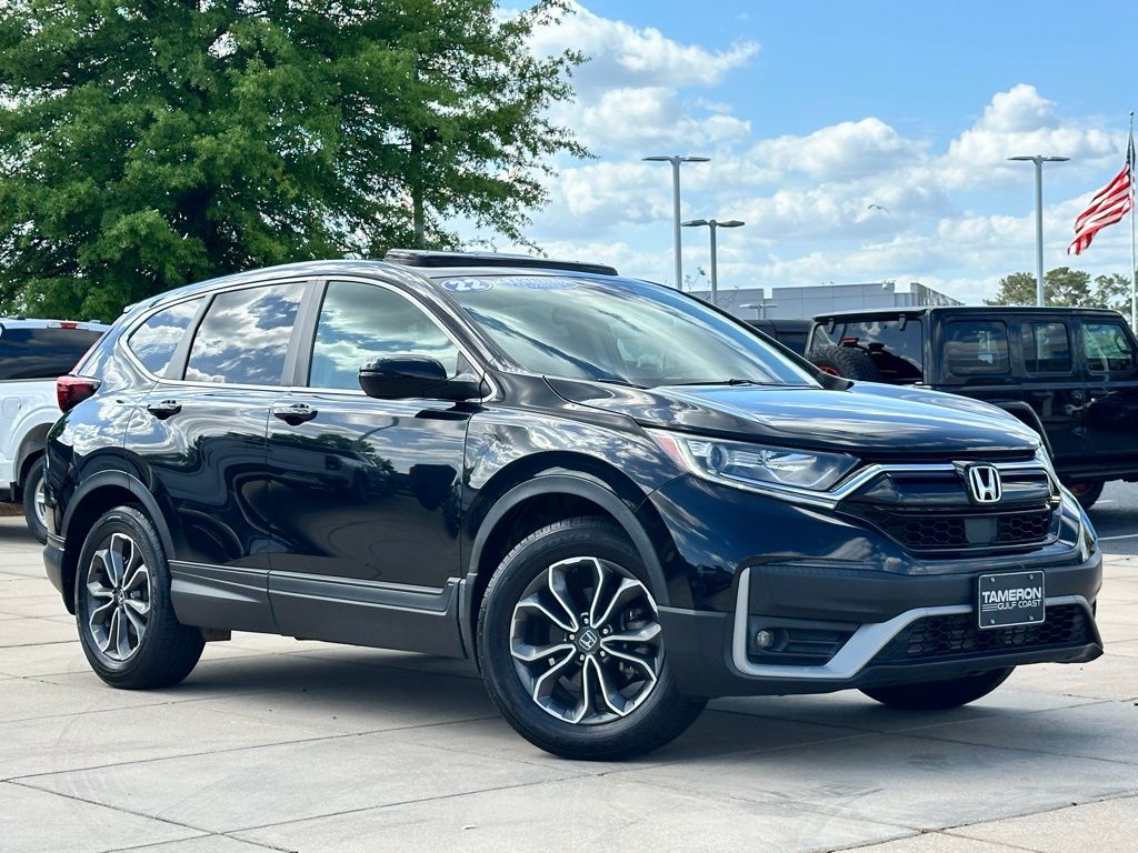 Crystal Black Pearl 2022 Honda CR-V EX-L FWD SUV / Crossover Front-Wheel Drive Continuously Variable Transmission