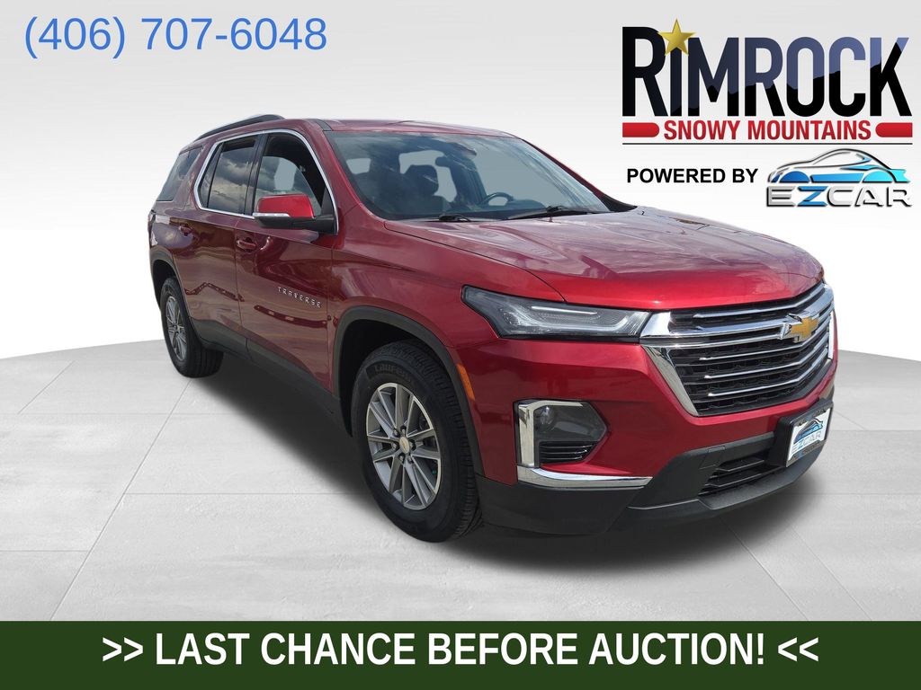 Radiant Red Tintcoat 2023 Chevrolet Traverse SUV / Crossover Four-Wheel Drive 9-Speed Automatic