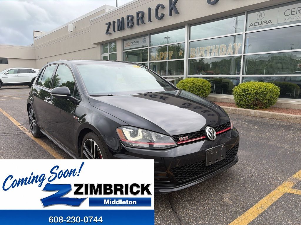 Deep Black Pearl 2017 Volkswagen Golf GTI 2.0T Sport 4-Door FWD Hatchback Front-Wheel Drive 6-Speed Dual Clutch