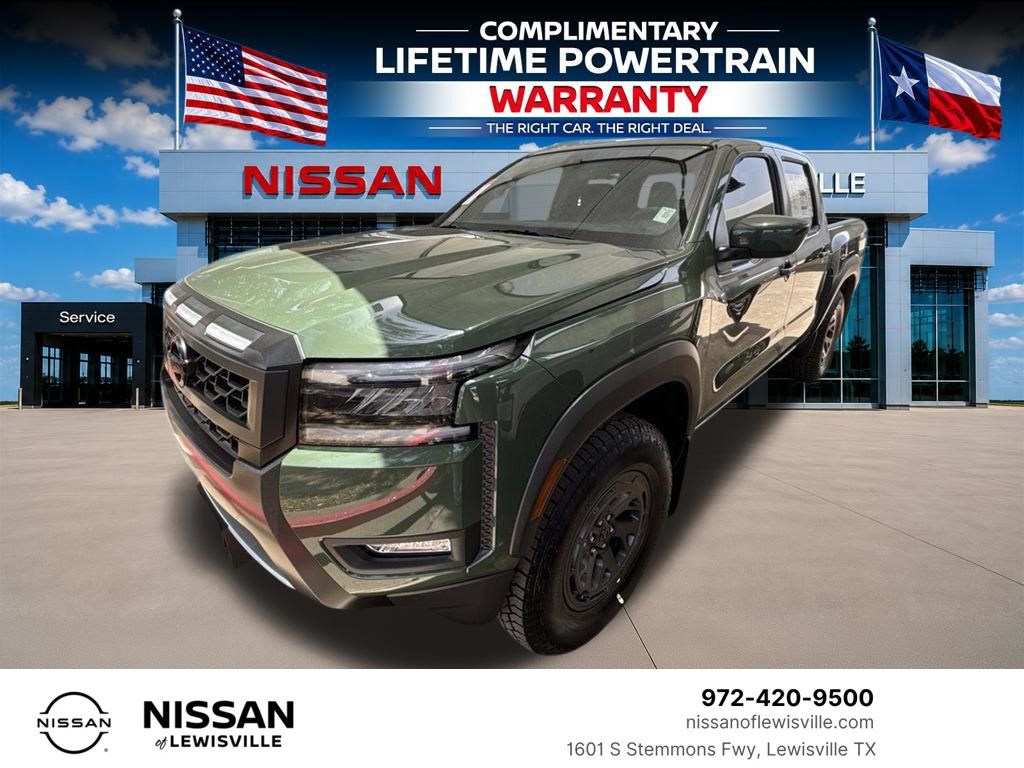 Tactical Green Metallic 2026 Nissan Frontier Pickup Truck 4X2 9-Speed Automatic Overdrive