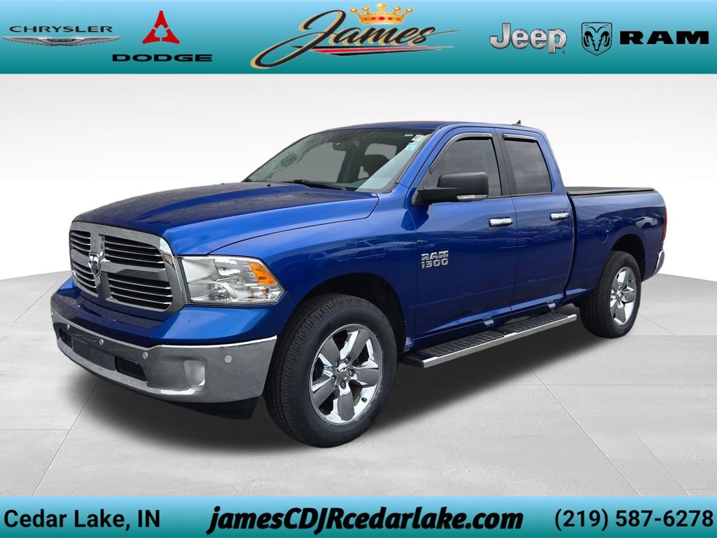 Blue Streak Pearlcoat 2018 RAM 1500 Big Horn Quad Cab 4WD Pickup Truck Four-Wheel Drive 8-Speed Automatic