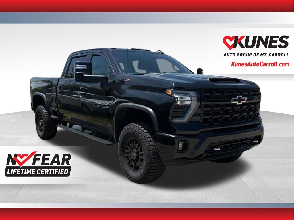 Black 2024 Chevrolet Silverado 2500HD Pickup Truck Four-Wheel Drive Automatic
