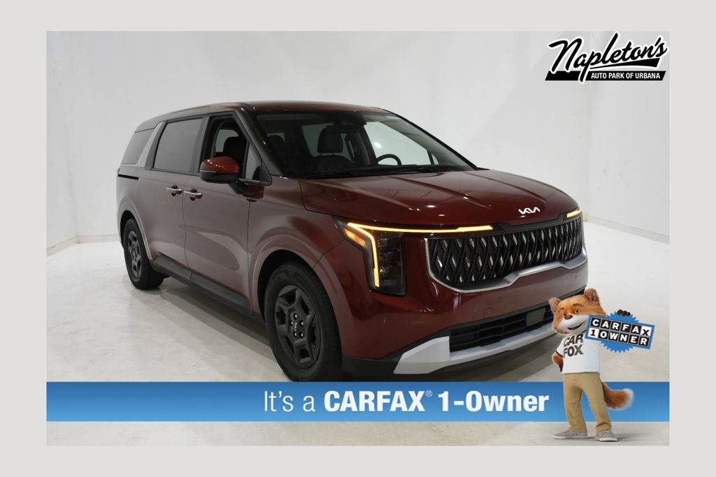 Flare Red 2025 Kia Carnival LXS FWD Minivan Front-Wheel Drive 8-Speed Automatic