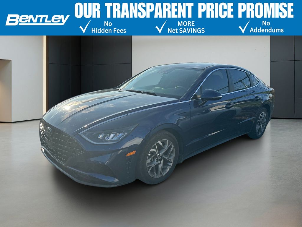 Stormy Blue 2021 Hyundai Sonata Sedan Front-Wheel Drive 8-Speed Automatic Overdrive