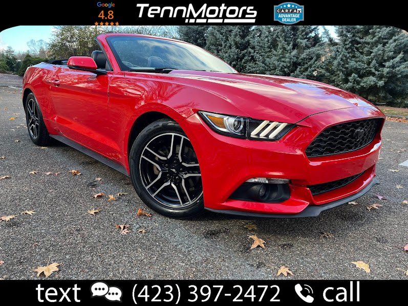 Race Red 2016 Ford Mustang EcoBoost Premium Convertible RWD Convertible Rear-Wheel Drive 6-Speed Automatic