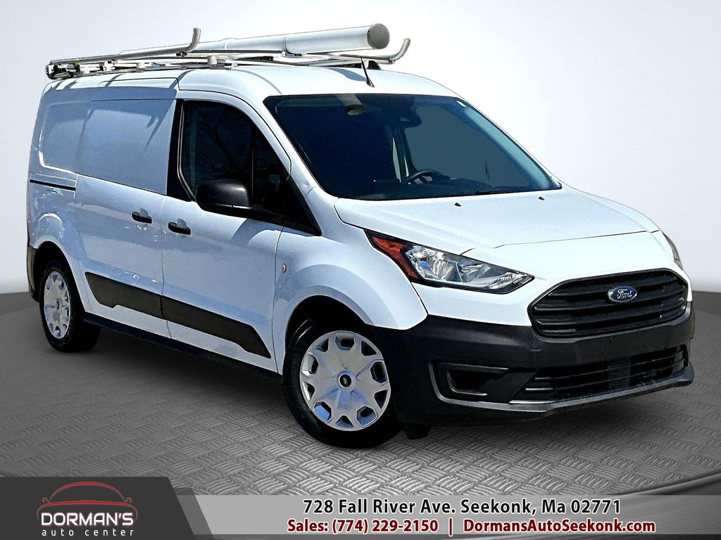 Frozen White 2020 Ford Transit Connect Cargo XL LWB FWD with Rear Cargo Doors Van Front-Wheel Drive 8-Speed Automatic
