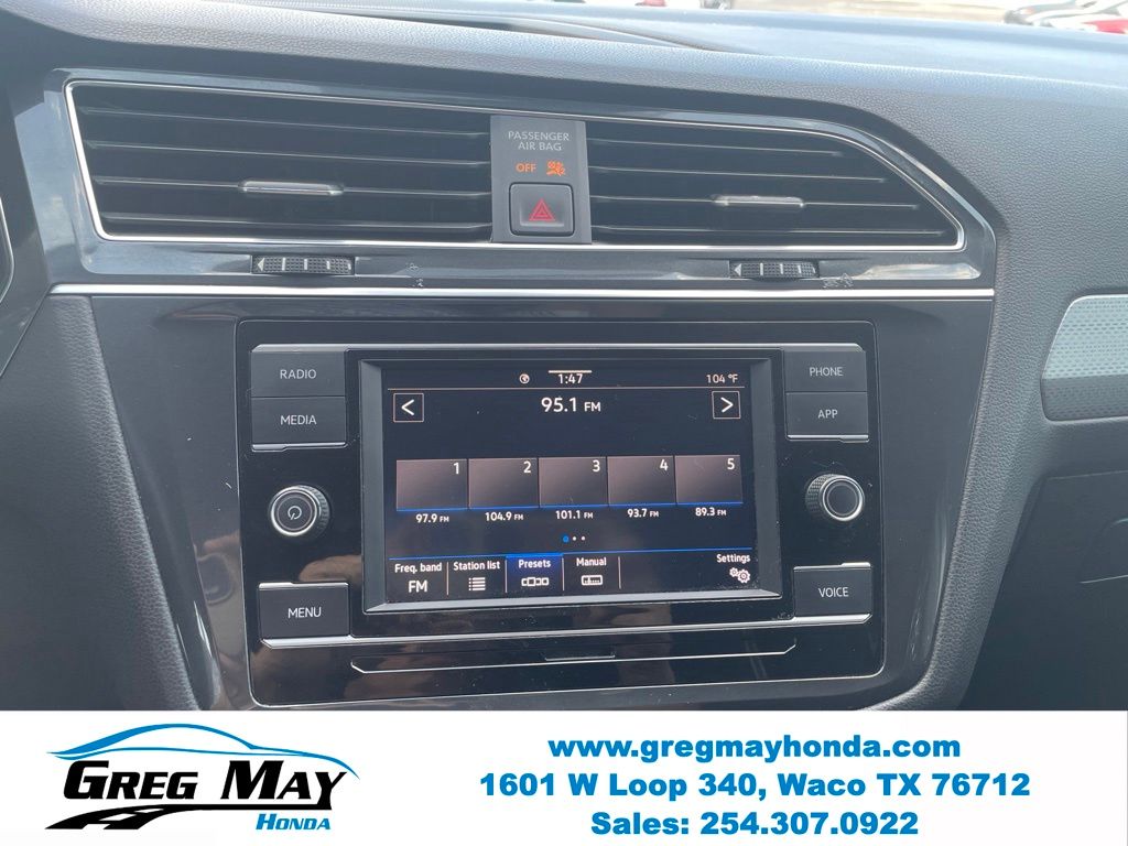 2022 Volkswagen Tiguan 2.0T S Silver at Greg May Honda